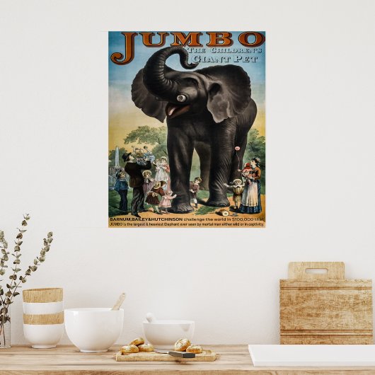  Jumbo Circus advertentie Poster (Keuken)