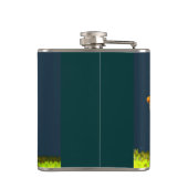  Jumbo Circus Elephant Fruit Label Flask Heupfles (Achterkant)