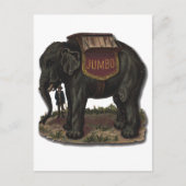  Jumbo Circus Olifant Retro Die-Cut Kaart (Voorkant)