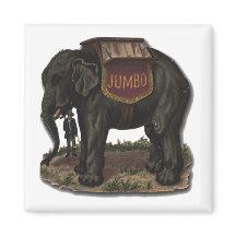 Jumbo Circus Olifant Retro Die-Cut Kaart