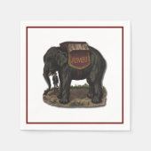  Jumbo Circus Olifant Retro Die-Cut Kaart Servet (Voorkant)