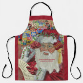 Jumbo Classic Kerstman Aangepaste Naam en Tekst Schort (Voorkant)