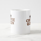 JUMBO COFEE MOK - "Koffiekoningin" met kroon 20 Oz (Voorkant)