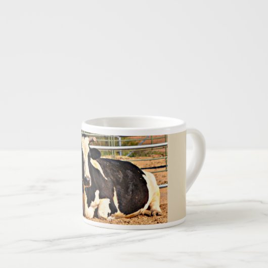 Jumbo Coffee Cow Cup Espresso Kop (Voorkant rechts)
