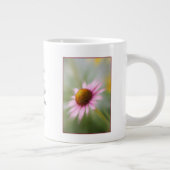 Jumbo Coffee Mok - Roze Daisy Flower (Rechts)