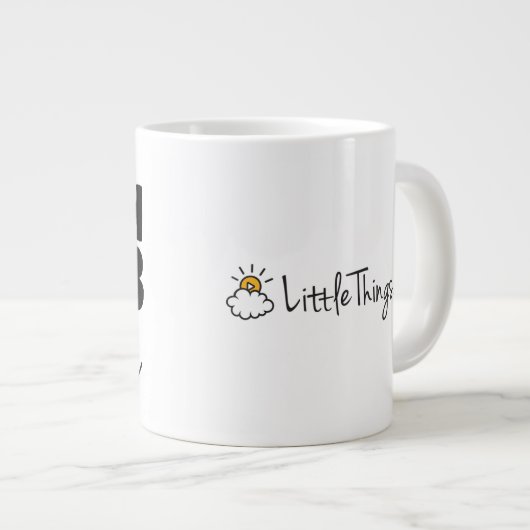 Jumbo Coffee Mok Truth Bomb Ma Tekst Logo (Voorkant rechts)