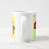 Jumbo Coffee Mugs met liefdevolle Afrikaanse kleur Grote Koffiekop (Achterkant)