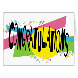 Jumbo Colorful Poster Grootte gefeliciteerd Kaart