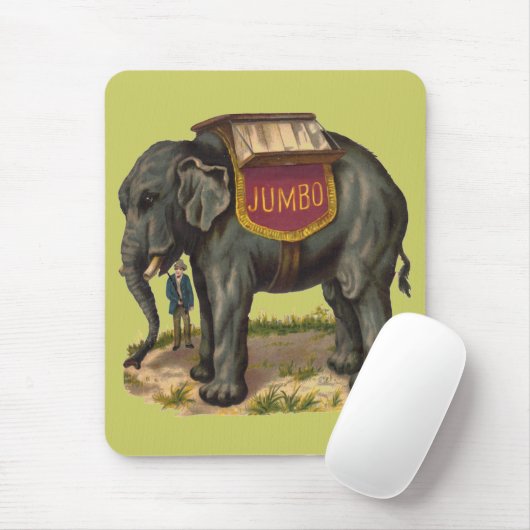 Jumbo, de grote olifant van PT Barnum Muismat (Met muis)