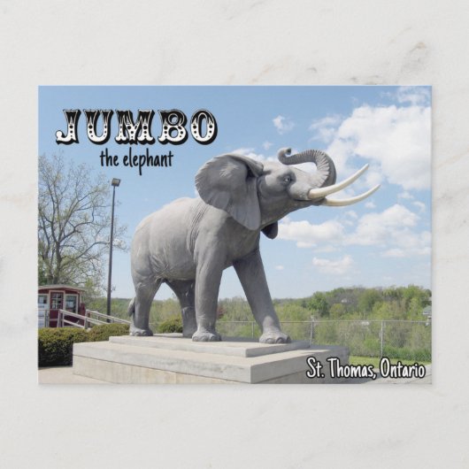 Jumbo de olifant - St. Thomas, Ontario, Canada Briefkaart (Voorkant)