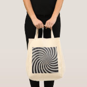 Jumbo Einkaufstasche mit Hypnose Spirale Design Tote Bag (Voorkant (product))