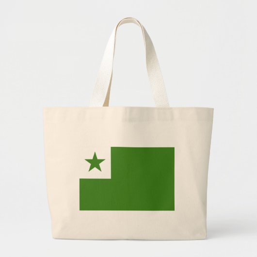 Jumbo Esperanto Bag Grote Tote Bag (Voorkant)