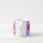 Jumbo-Esspresso-Tasse, mit roten Herzen Espresso Kop (Achterkant)