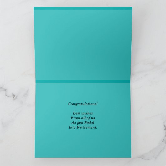 JUMBO Fiets Happy Retirement Gefeliciteerd Kaart (Binnen)