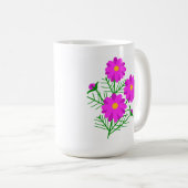 Jumbo Floral Mug with Bright Pink Flowers Koffiemok (Voorkant rechts)