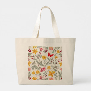 Jumbo Flower Canvas tas