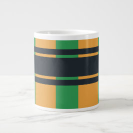 Jumbo Geel Groen Blauw Plaid Grote Koffiekop