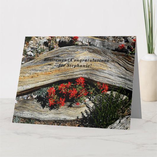 JUMBO gepersonaliseerde naam pensioen Gefeliciteer Kaart (Voorkant)