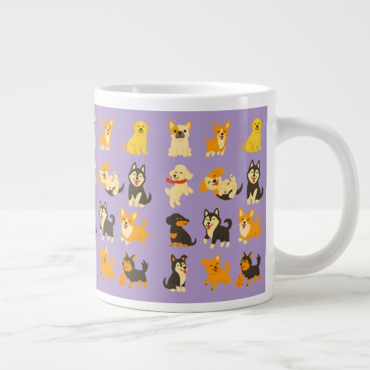 Jumbo Giant Cup Cute Puppies Grote Koffiekop (Rechts)