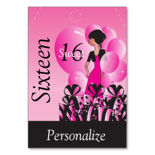 Jumbo Gift Label - Sweet Sixteen Kaart