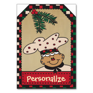 Jumbo Gingerbread Gift Label Kaart