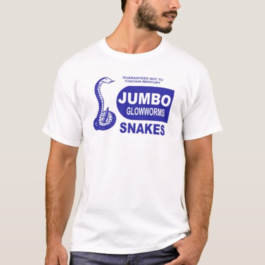 Jumbo Glowworm Fourth of Juli Snake Fireworks T-shirt (Voorkant)