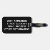 Jumbo Great Blue Heron Bagagelabel (Achterkant horizontaal)