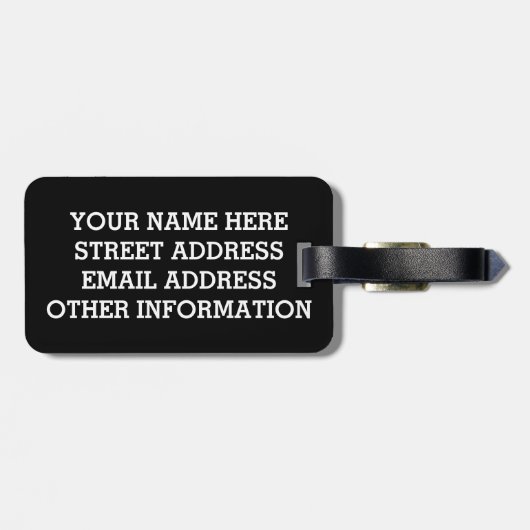 Jumbo Great Blue Heron Bagagelabel (Achterkant horizontaal)