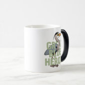 Jumbo Great Blue Heron Magische Mok (Voorkant rechts)