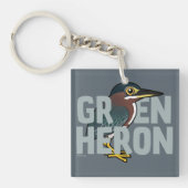 Jumbo Green Heron Sleutelhanger (Voorkant)