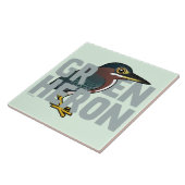 Jumbo Green Heron Tegeltje (Zijkant)