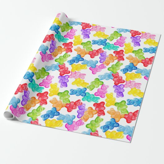 Jumbo Gummy-Beren van LAD Cadeaupapier (Uitgerold)