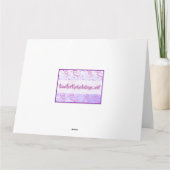 Jumbo Happy Birthday met bloemen en ballonnen Kaart (Achterkant)