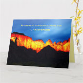 JUMBO Happy Retirement Zion Sunrise, naam, Kaart (Gele Bloem)