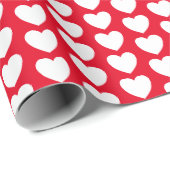Jumbo Heart Pattern Valentijnse cadeau Cadeaupapier (Rol Hoek)