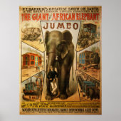 Jumbo, het Giant African Elephant Poster (Voorkant)