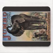 Jumbo het Giant Elephant Retro Theater Muismat (Voorkant)