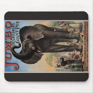Jumbo het Giant Elephant Retro Theater Muismat