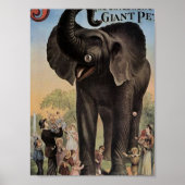 Jumbo het Giant Elephant Retro Theater Poster (Voorkant)