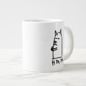 Jumbo hmph-mok in het zwart grote koffiekop (Voorkant rechts)