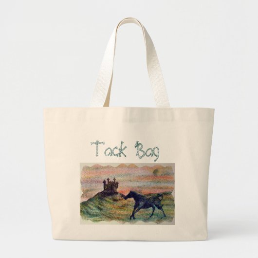 Jumbo Horse Riders Tack Bag Grote Tote Bag (Voorkant)
