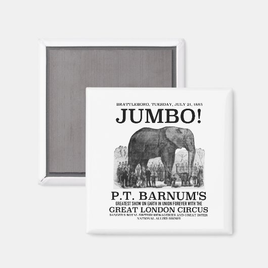 Jumbo in Brattleboro Magnet (Voorkant / Achterkant)