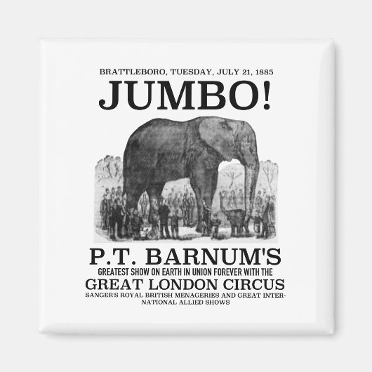 Jumbo in Brattleboro Magnet (Voorkant)