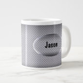 Jumbo Jongens Monogram Coffee Mugs Grote Koffiekop (Voorkant rechts)