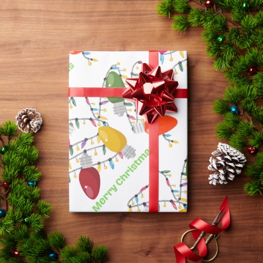 Jumbo kerstverlichting inpakpapier (Feestdagen Geschenken)