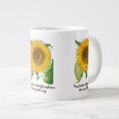 Jumbo Large Cup Mok Friendship Gift Flower (Voorkant rechts)