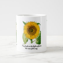 Jumbo Large Cup Mok Friendship Gift Flower
