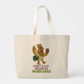 Jumbo Mardi Gras Boodschaptas Grote Tote Bag (Achterkant)