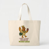 Jumbo Mardi Gras Boodschaptas Grote Tote Bag (Voorkant)