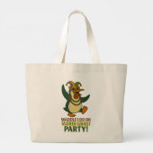 Jumbo Mardi Gras Boodschaptas Grote Tote Bag (Achterkant)